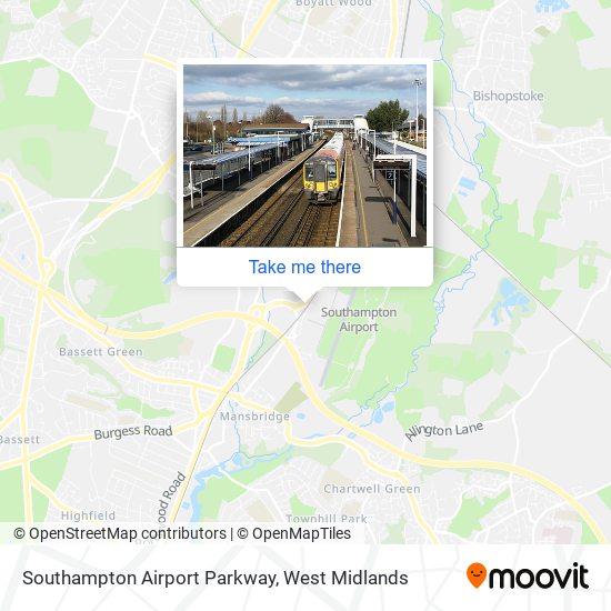 Southampton Airport Parkway map
