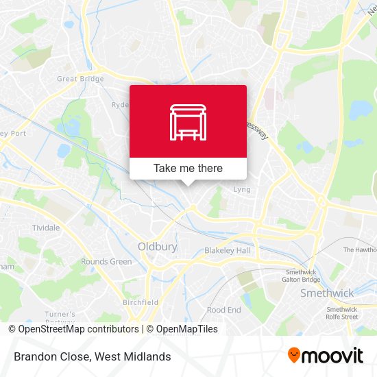 Brandon Close map