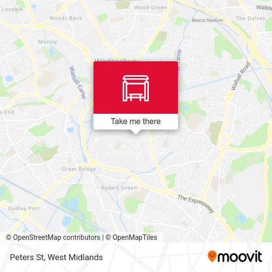 Peters St map