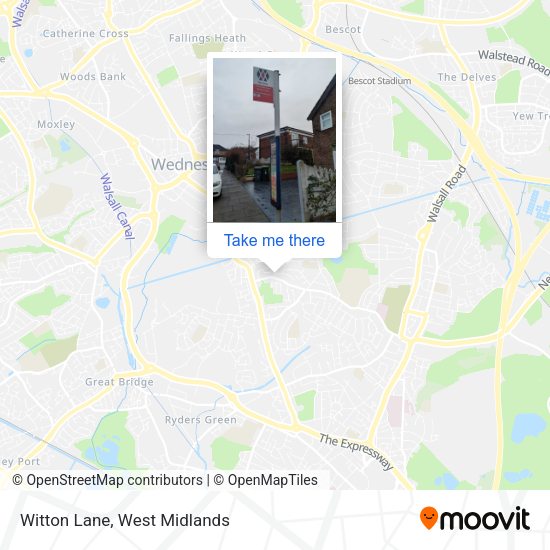 Witton Lane map