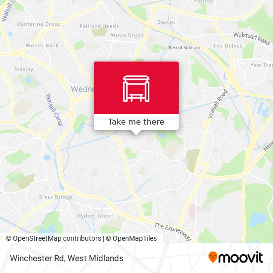 Winchester Train Line Map How To Get To Winchester Rd In West Midlands By Bus Or Train?