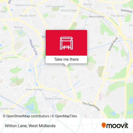 Witton Lane map