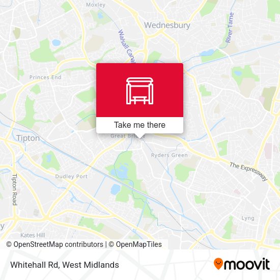 Whitehall Rd map