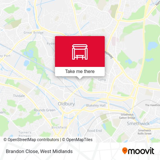 Brandon Close map