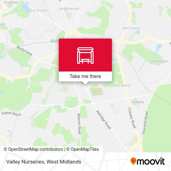 Valley Nurseries map