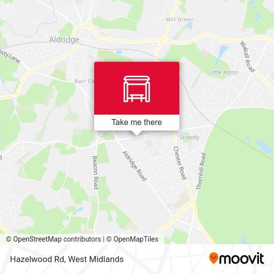 Hazelwood Rd map