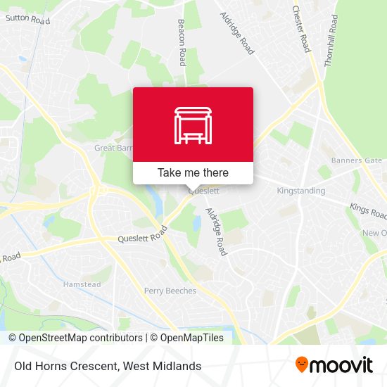 Old Horns Crescent map