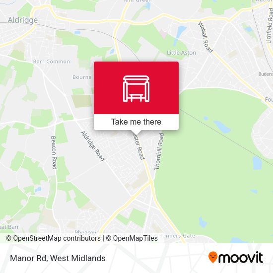 Manor Rd map