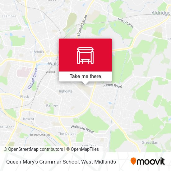 Queen Mary's Grammar School map