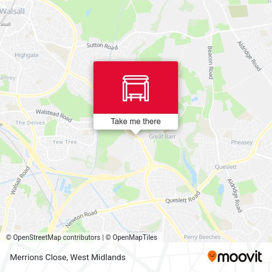 Merrions Close map