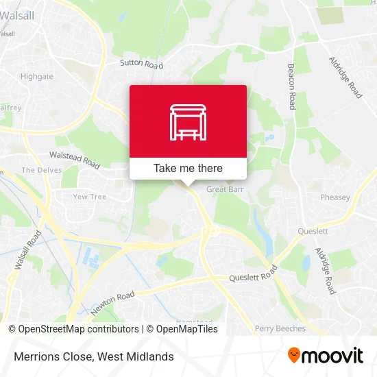 Merrions Close map