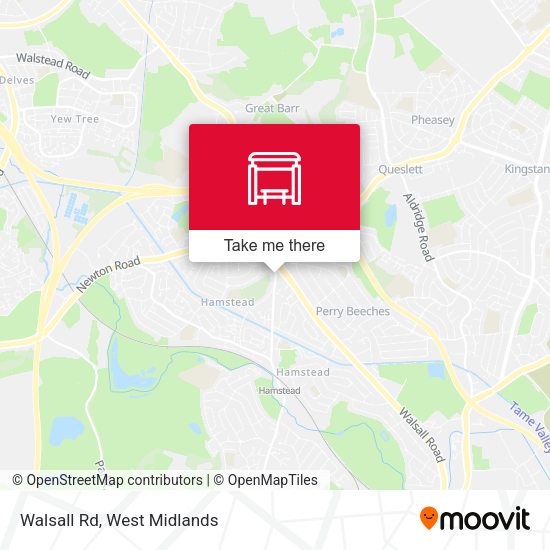 Walsall Rd map