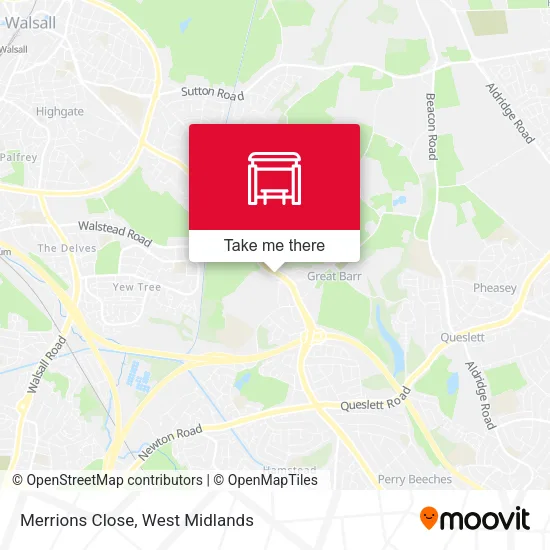 Merrions Close map