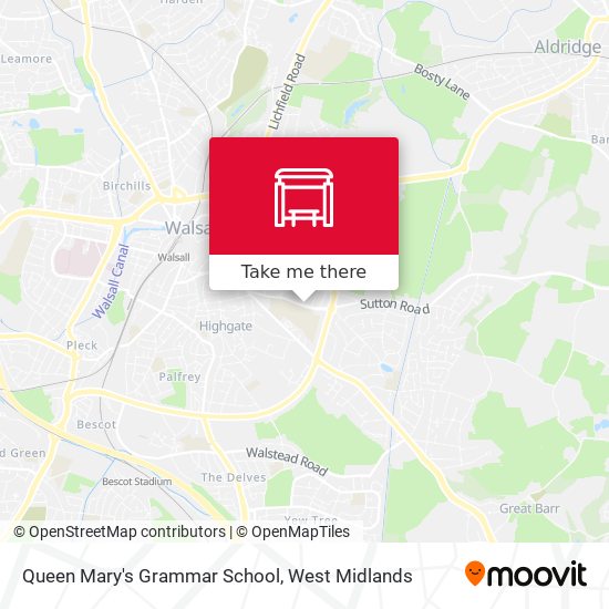 Queen Mary's Grammar School map
