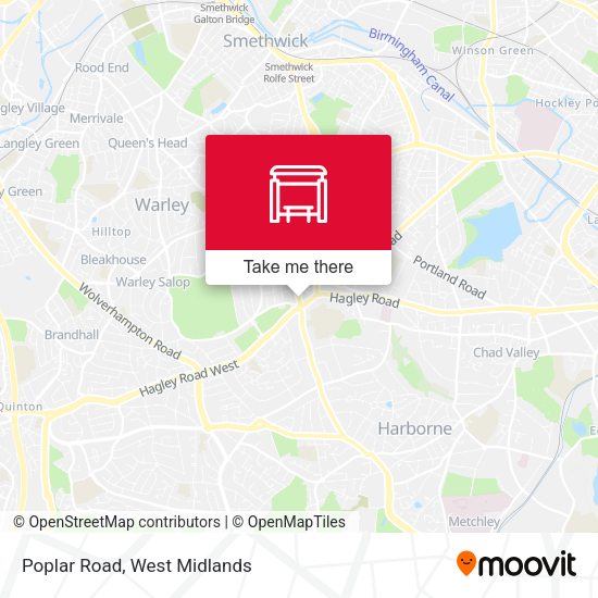 Poplar Road map