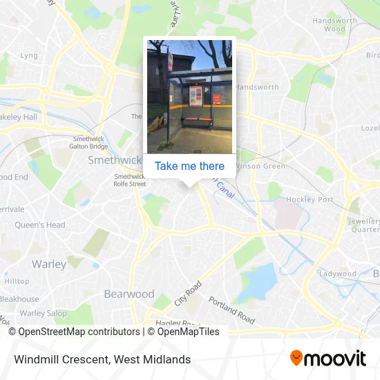 Windmill Crescent map