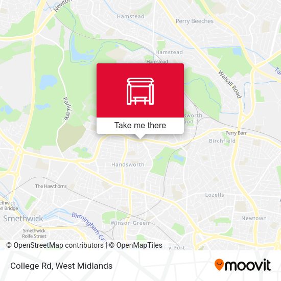 College Rd map