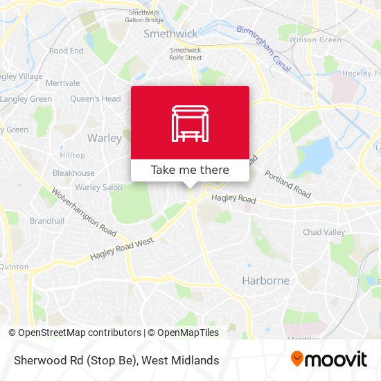 Sherwood Rd (Stop Be) map