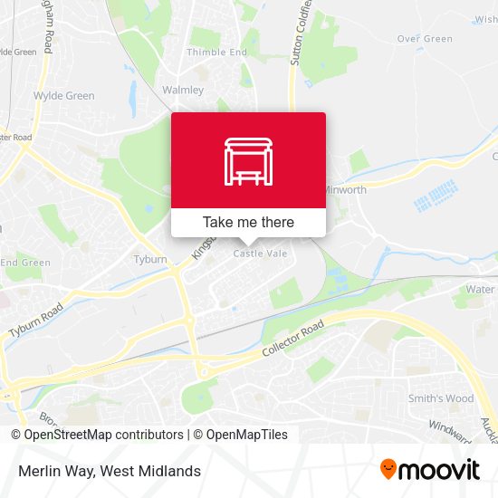 Merlin Way map