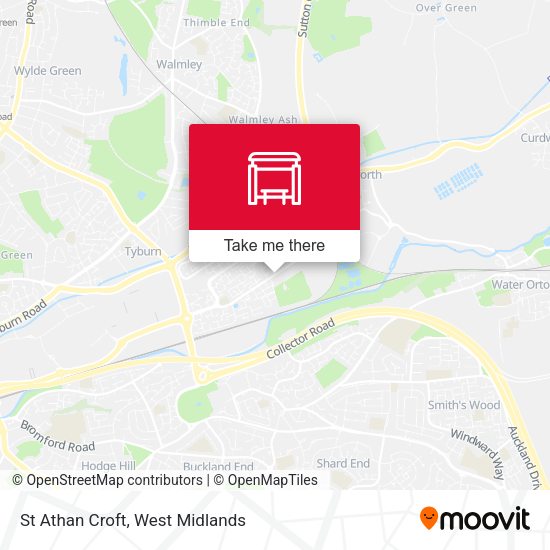 St Athan Croft map