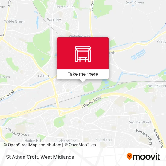 St Athan Croft map