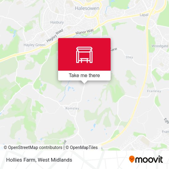 Hollies Farm map