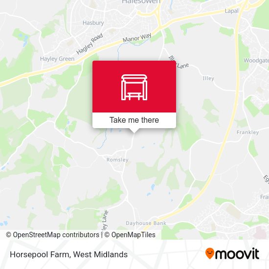 Horsepool Farm map