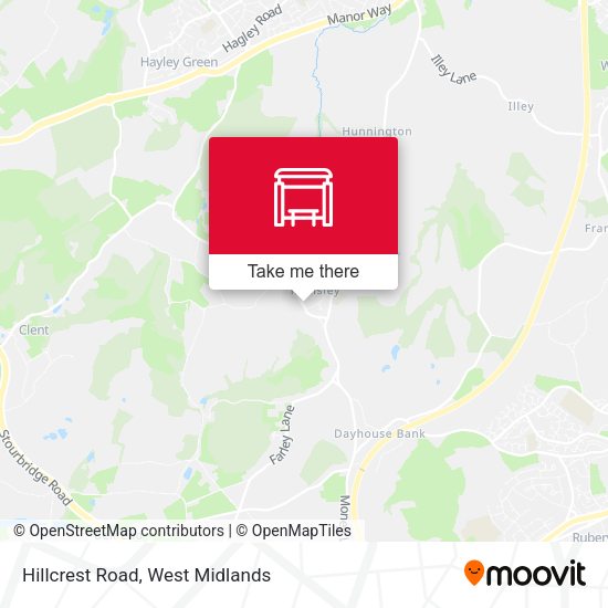 Hillcrest Road map