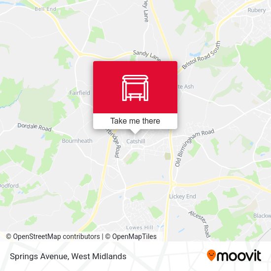 Springs Avenue map