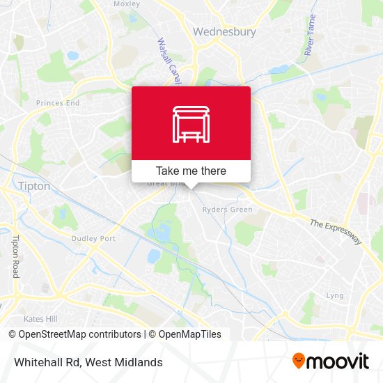 Whitehall Rd map