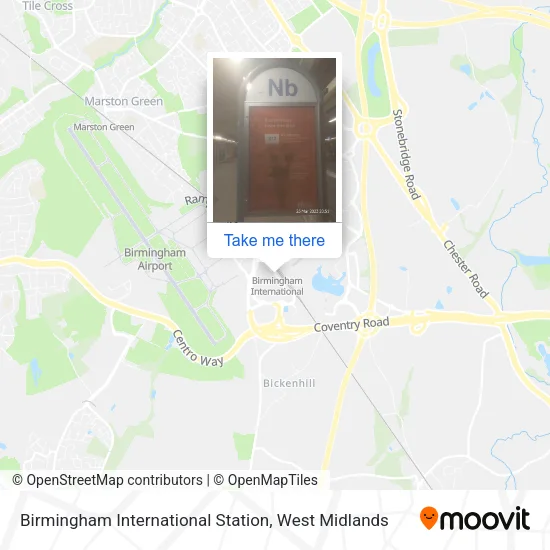 Birmingham International Station map