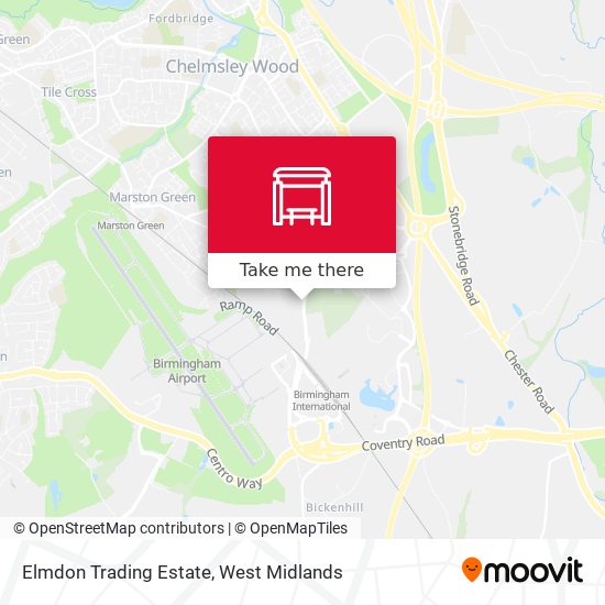 Elmdon Trading Estate map