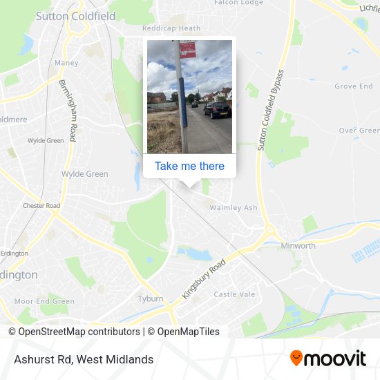 Ashurst Rd map