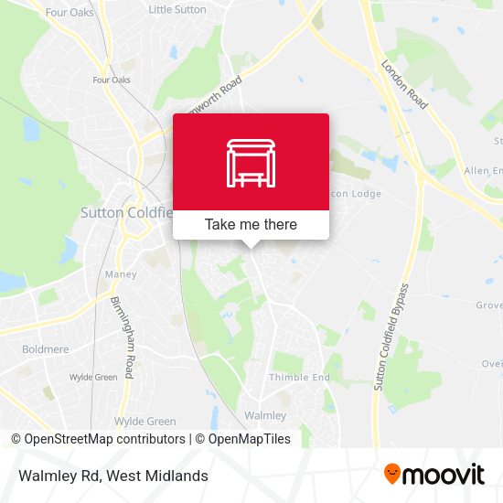 Walmley Rd map