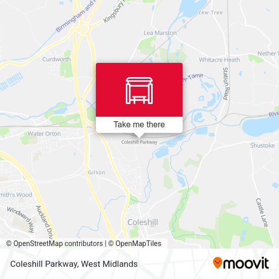 Coleshill Parkway map