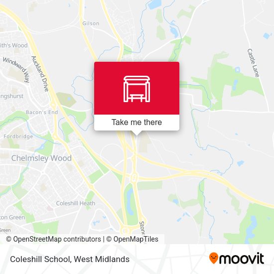 Coleshill School map