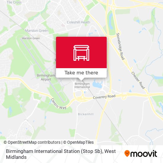 Birmingham International Station (Stop Sb) map