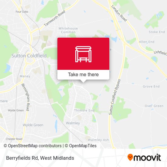 Berryfields Rd map