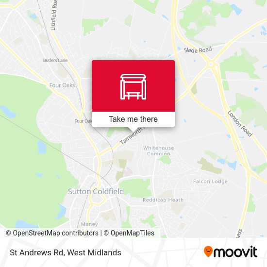 St Andrews Rd map