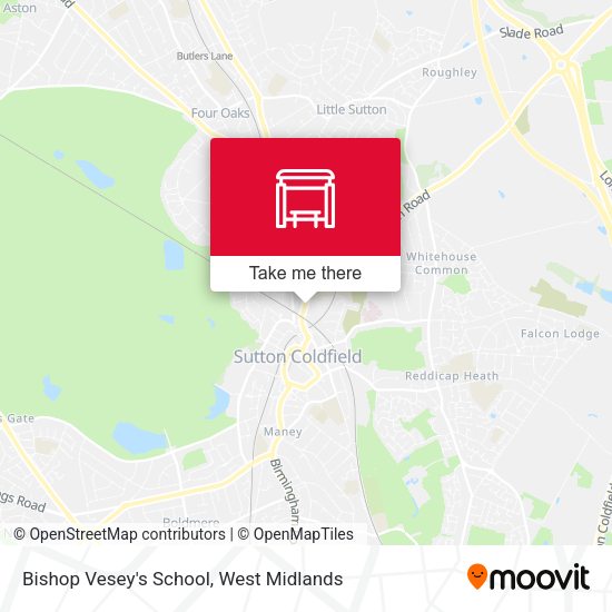 Bishop Vesey's School map