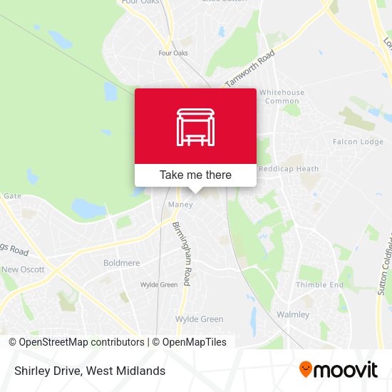 Shirley Drive map