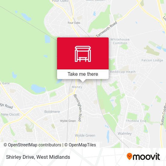Shirley Drive map