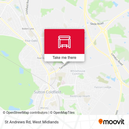 St Andrews Rd map
