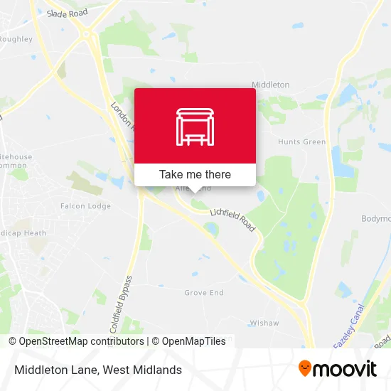 Middleton Lane map
