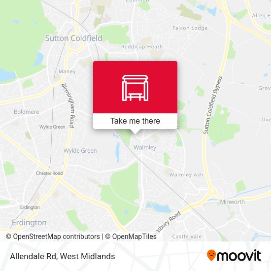 Allendale Rd map