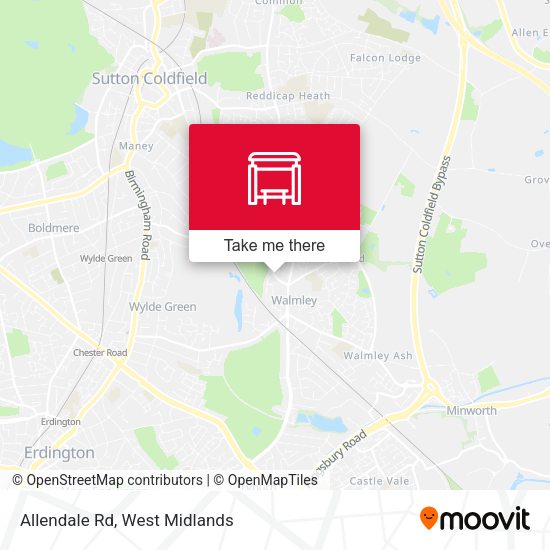 Allendale Rd map