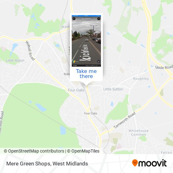 Mere Green Shops map