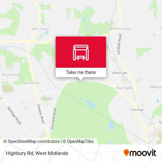 Highbury Rd map