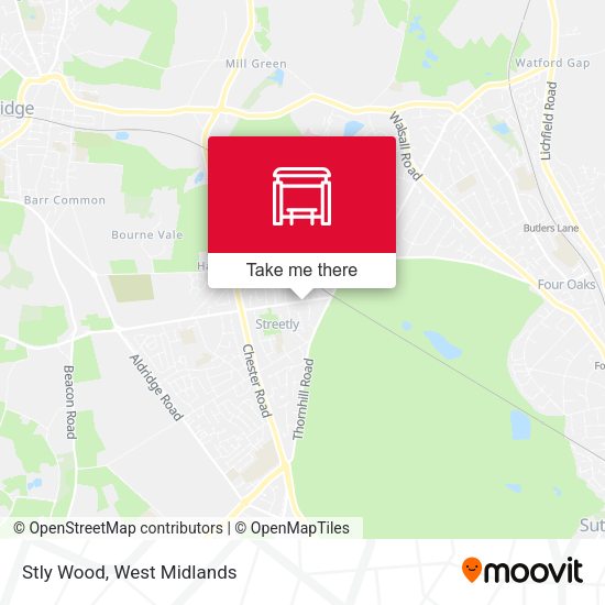 Stly Wood map