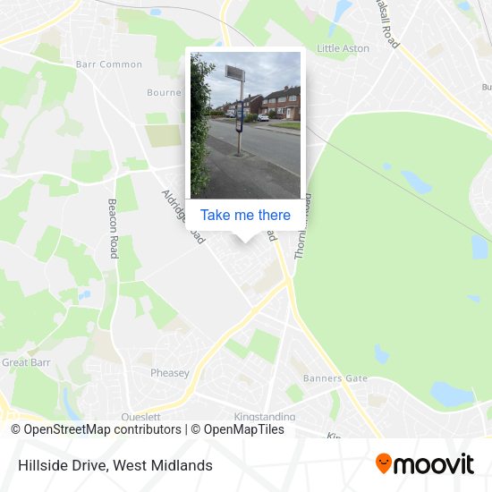 Hillside Drive map